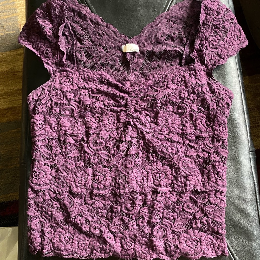 floral top from Garage
